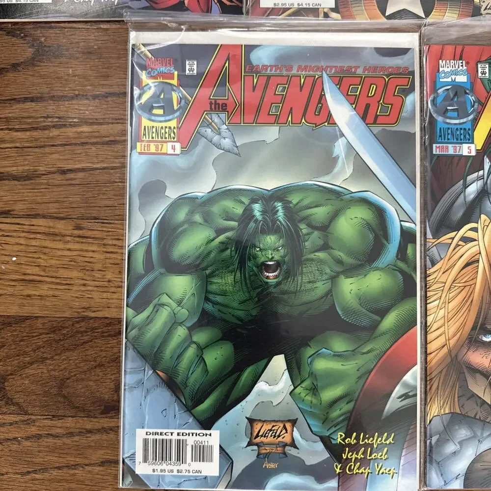 The AVENGERS HEROES REBORN #1-5 +#5 #1 - Variant 1996 ROB LIEFELD
